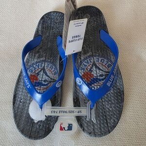Toronto Blue Jays official licensed PVC flip-flop Tongs Men S Sm 7-8.5 NWT